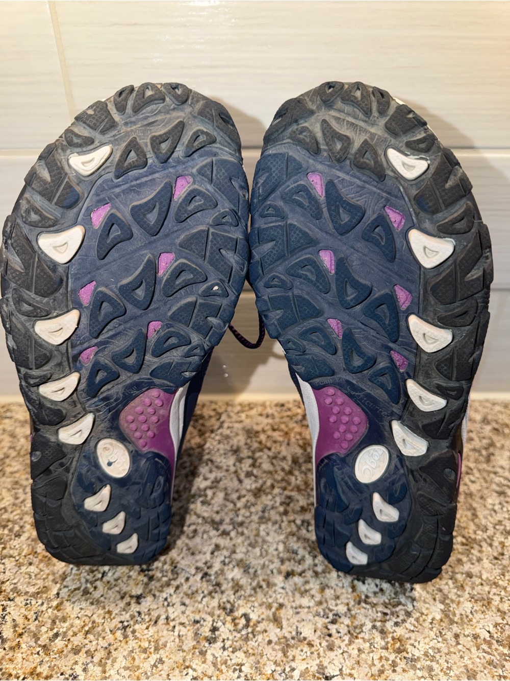 Oboz Women's Navy and Brown Hiking Boots - Picture 7 of 9